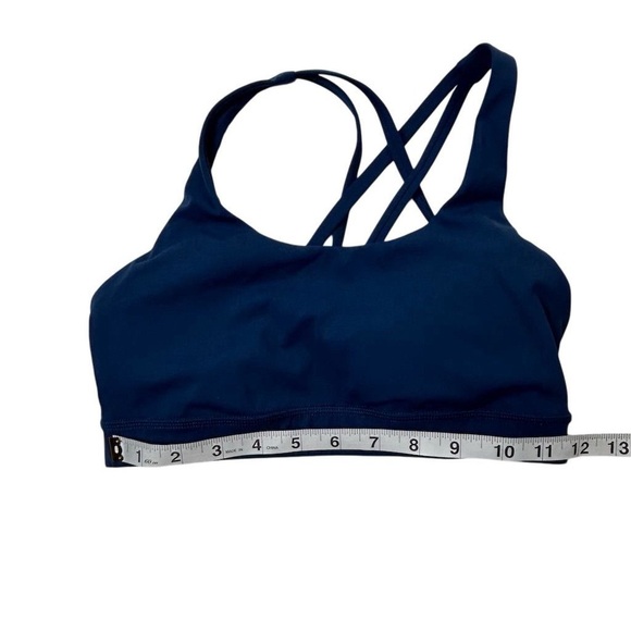Calia by Carrie Energy Sports Bra Blue Strappy Back Activewear - Picture 4 of 7